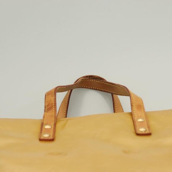 LOUIS VUITTON Monogram Vernis Reade MM Hand Bag Beige M91141 - Picture 8 of 12